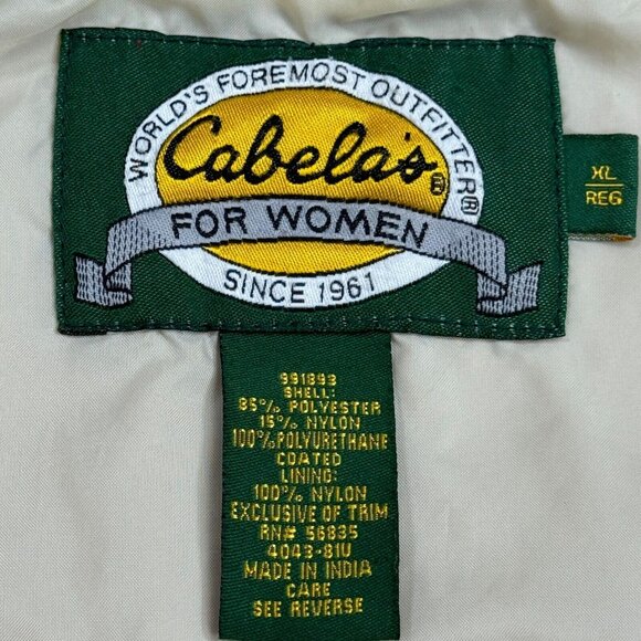 Cabelas Womens Lavender Windbreaker Jacket Vented Back High Neck Snap Zip XL Reg - Picture 10 of 16